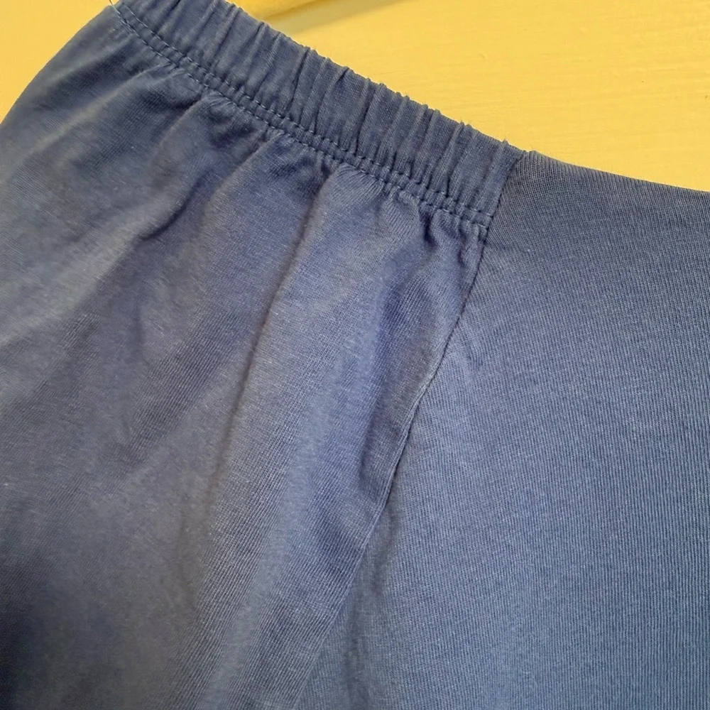 Talbots Blue Off-Shoulder Long Sleeve Top - Picture 2 of 3